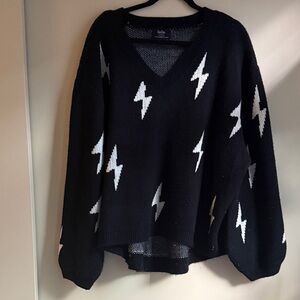 Black Lightning Sweater